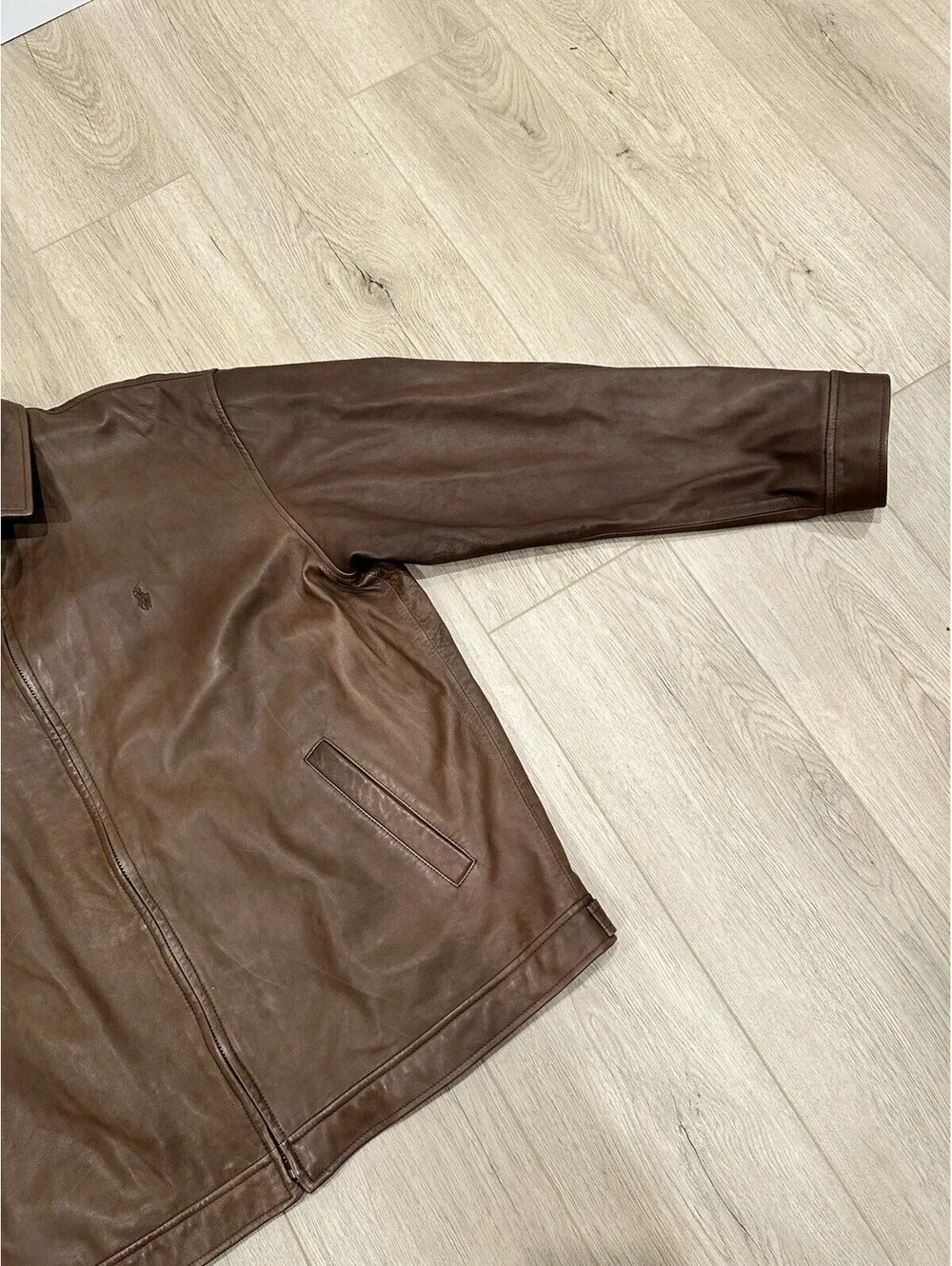 Polo Ralph Lauren 2XL Brown Glove Soft Leather Jacket